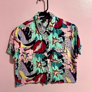 Forever 21 cute shirt fun pattern size S